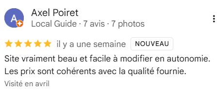 Avis client Le Hub du Web
